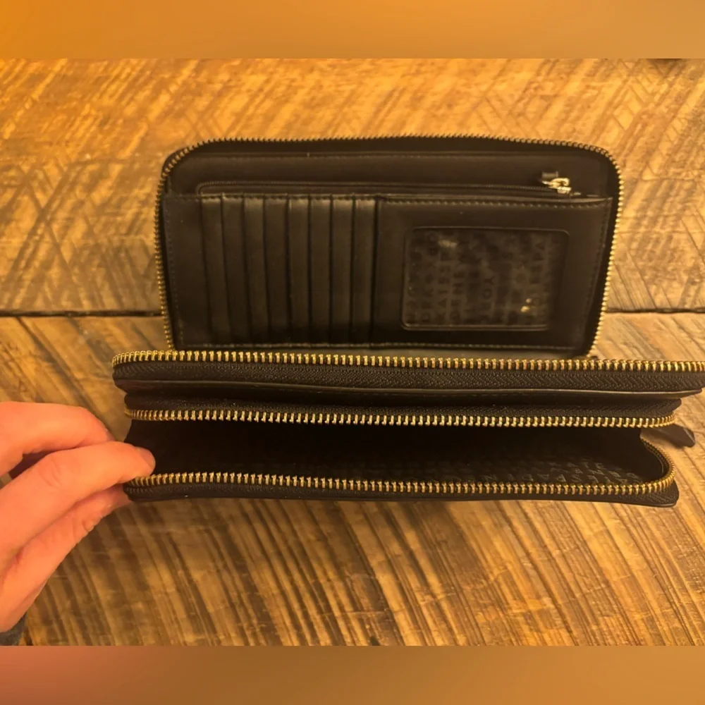 Kate Spade Black Leather Clutch/Wallet